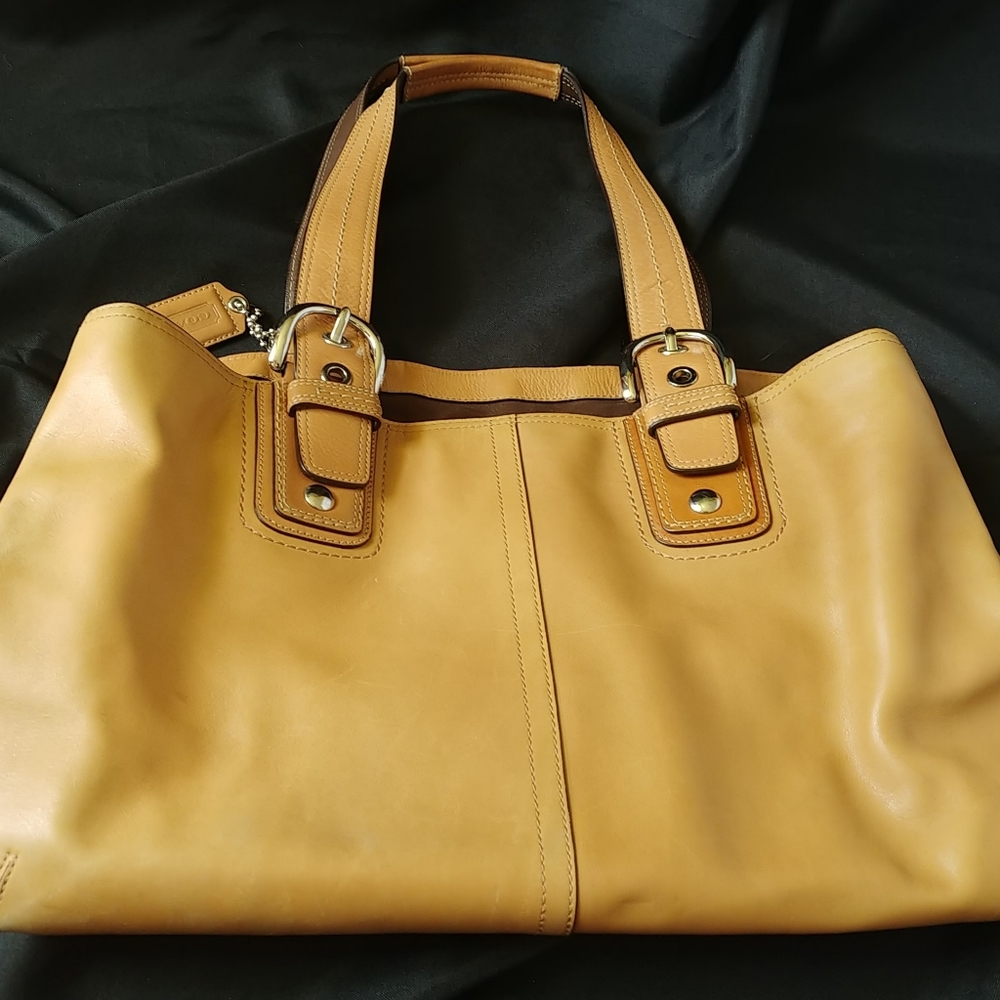 Genuine leather Coach bag